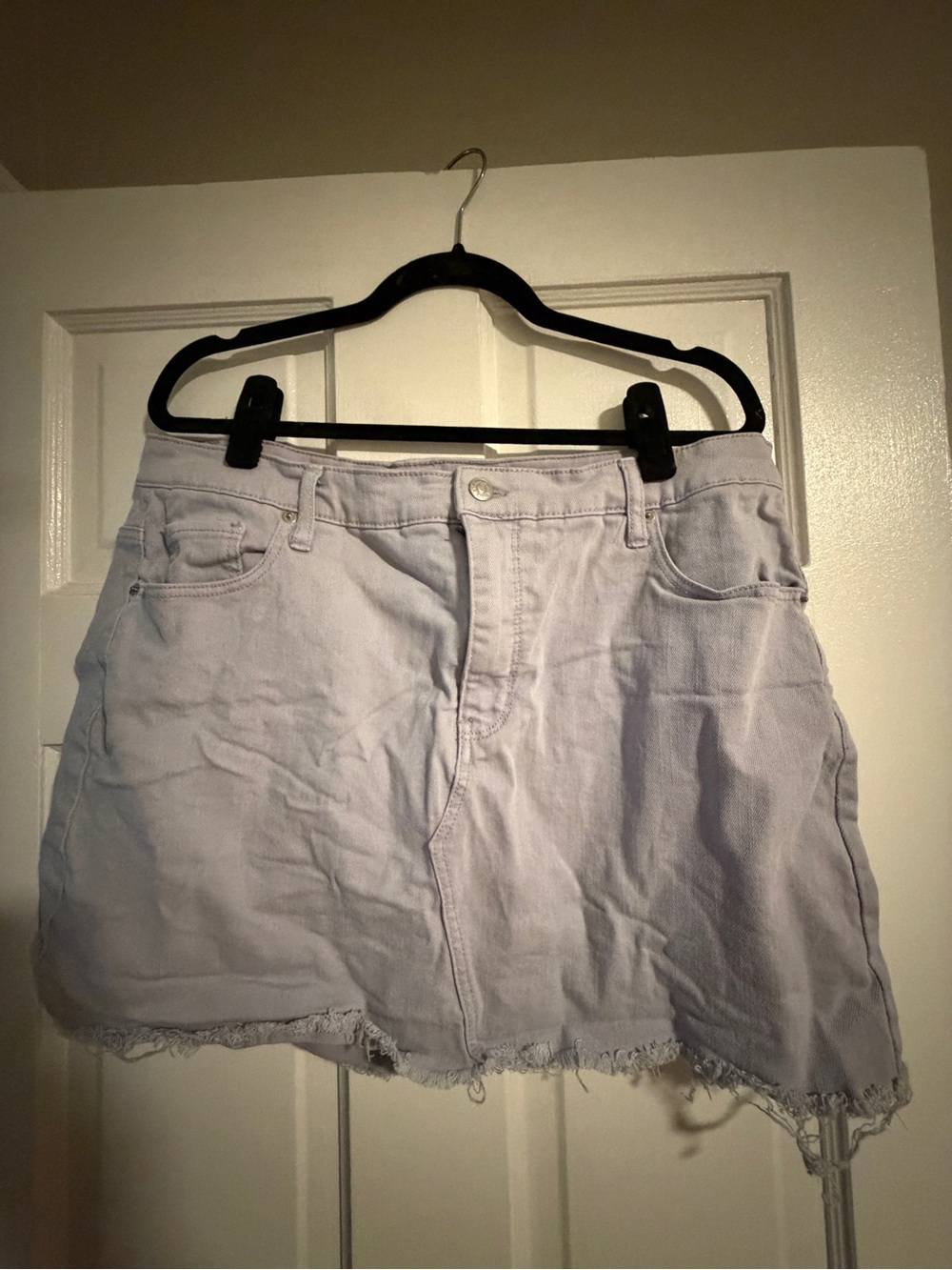 wild fable Light Lavender Denim Mini Skirt